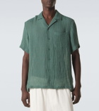Le Kasha Botad linen bowling shirt