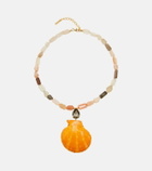 Jennifer Behr Syrena embellished pendant necklace