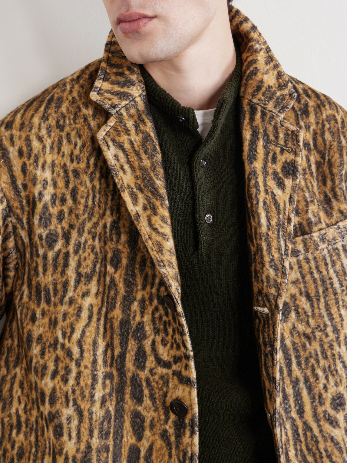 Visvim - Bowen Leopard-Print Silk Blazer - Neutrals