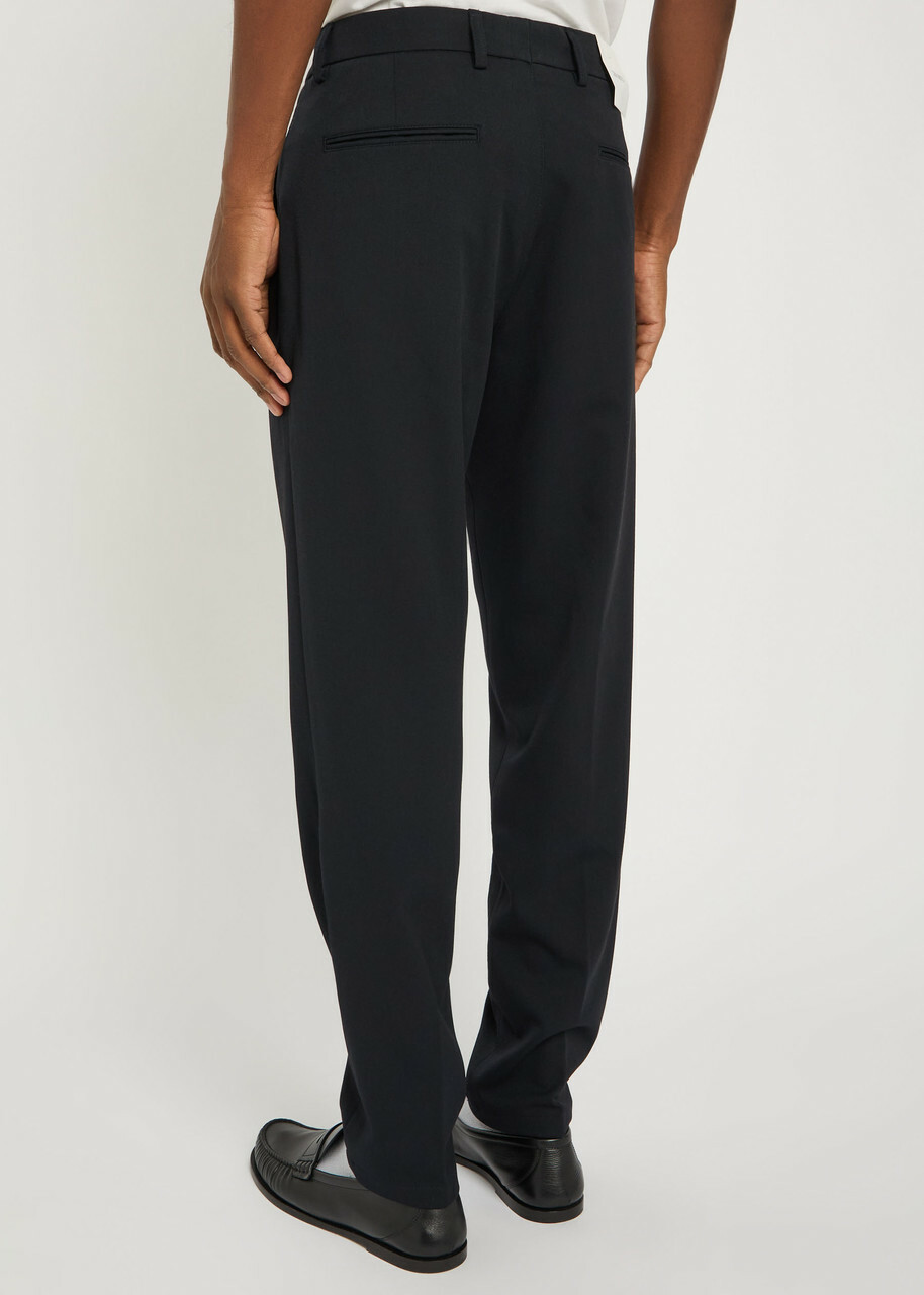 Les Deux Straight-leg Woven Trousers Navy