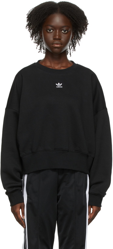 Photo: adidas Originals Black Fleece Adicolor Essentials Sweatshirt