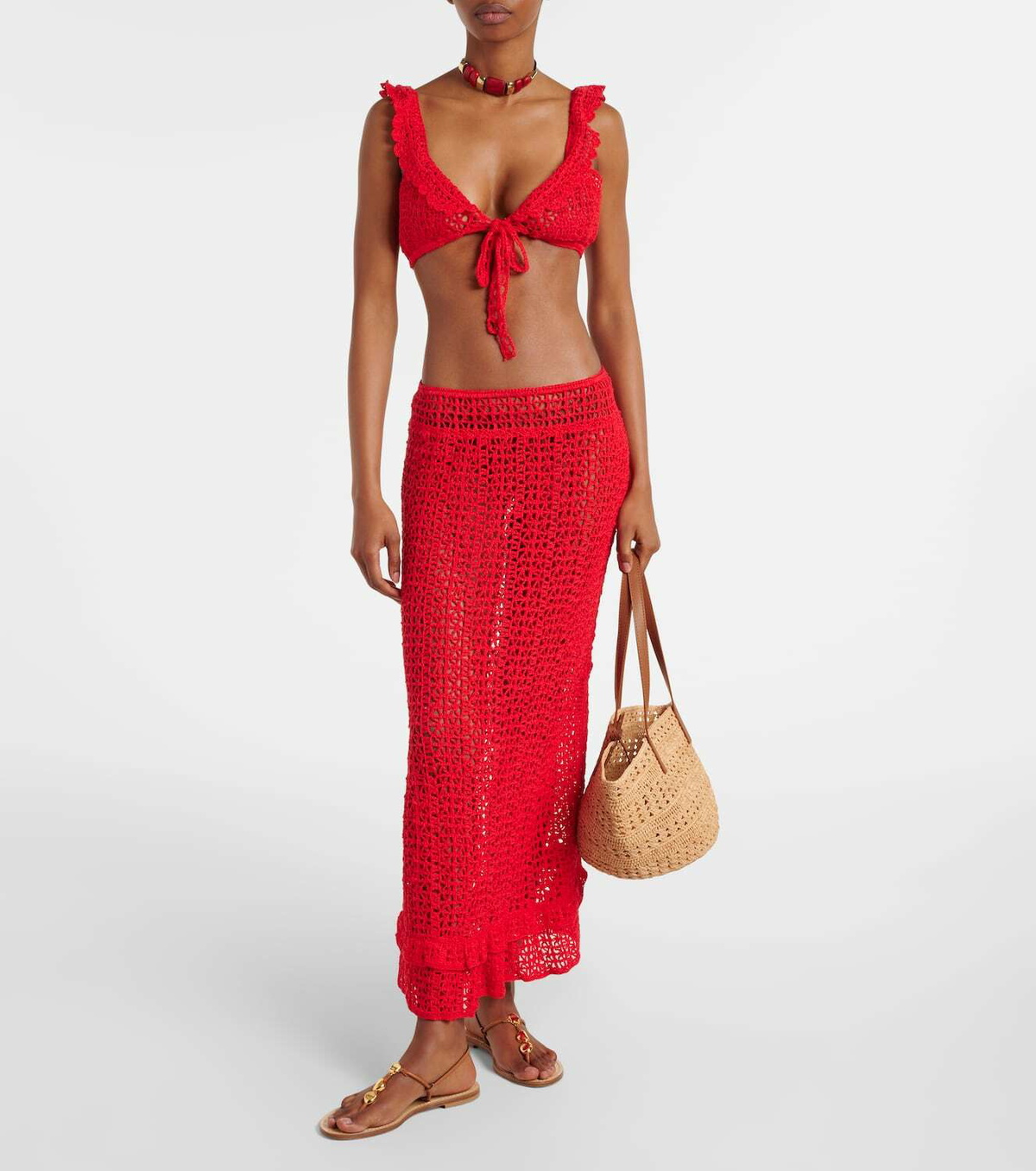 Anna Kosturova Brigitte crochet bra top