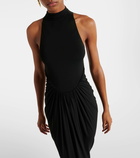 Alaïa Halterneck draped gown