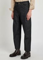 Lemaire Twisted Workwear Barrel-leg Denim Jeans Dark Grey