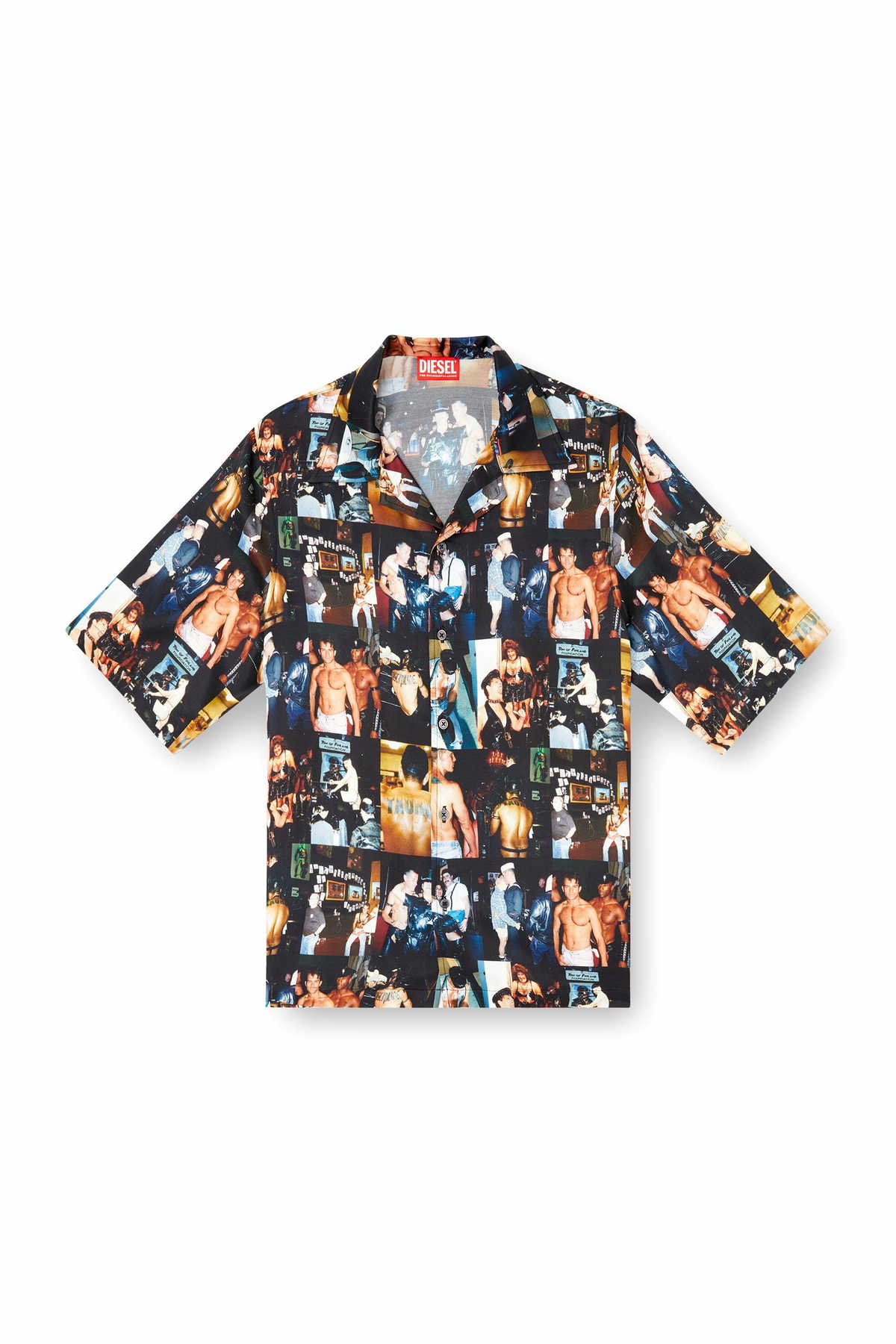 Diesel Bowling shirt with graphic prints - Shirts - Unisex - Black