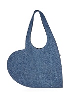 Coperni Denim Mini Heart Tote Bag