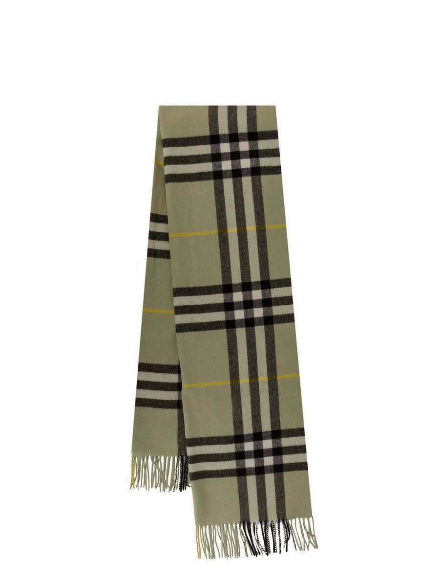 Burberry Scarf Green Mens Burberry