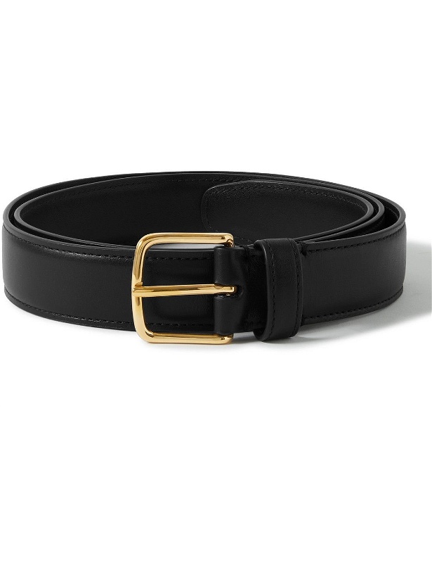 Photo: The Row - 3cm Leather Belt - Black