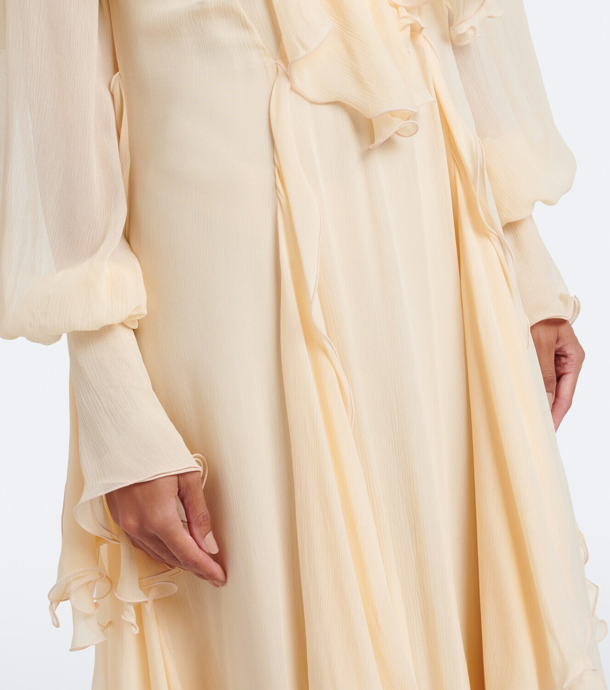 Blumarine Ruffled maxi dress