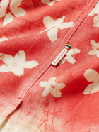 Orlebar Brown - Maitan Budding Life Camp-Collar Floral-Print Canvas Shirt - Red