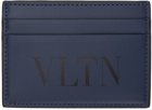 Valentino Garavani Indigo 'VLTN' Card Holder