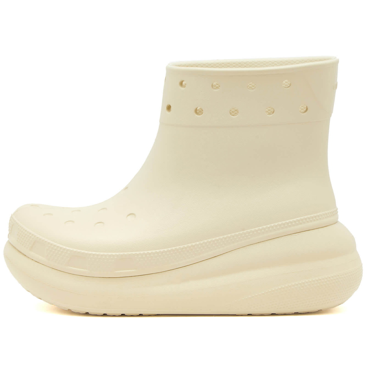 Crocs Women's Classic Crush Rain Boot in Bone