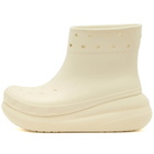 Crocs Women's Classic Crush Rain Boot in Bone
