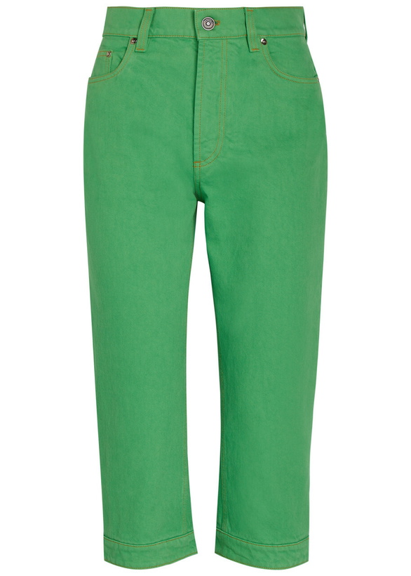Photo: Versace Slim-leg Capri Jeans Green