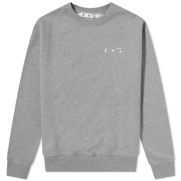 Photo: Off-White OW Arrow Logo Slim Crew Sweat