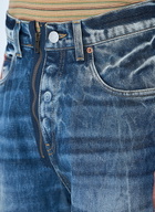 Martine Rose Zip-Up Jean Shorts