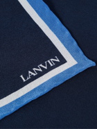 Lanvin - Printed Silk-Voile Pocket Square