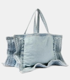 Y/Project Wire Cabas Maxi denim tote bag