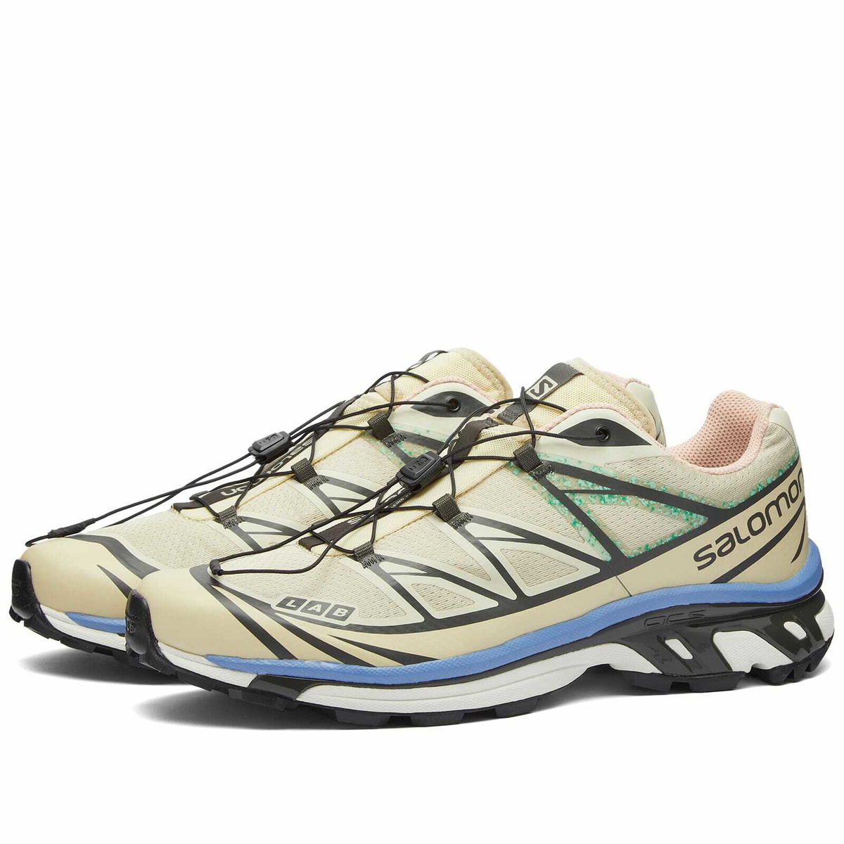 Salomon XT-6 Mindful Sneakers in Moth/Vanilla/Granada Sky