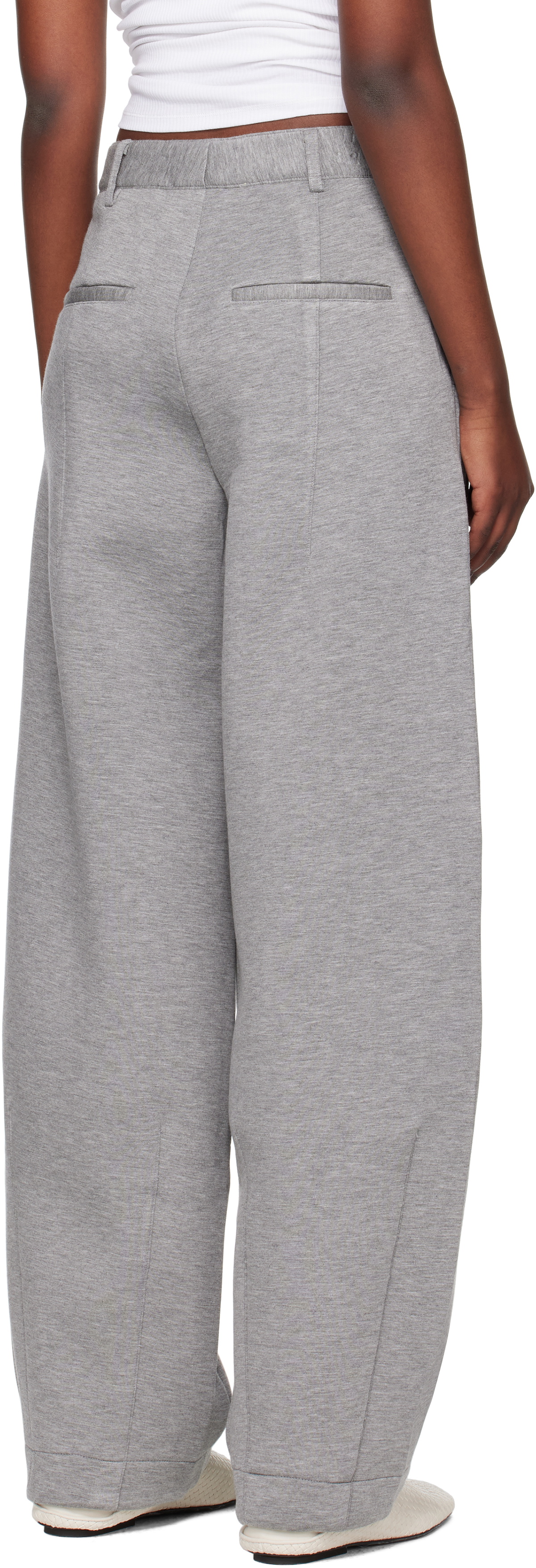 REMAIN Birger Christensen Gray Soft Cocoon Trousers
