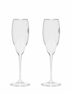 BALENCIAGA - Set Of 2 Crystal Champagne Glasses