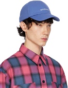 Givenchy Blue Curved Cap Embroidered Logo Cap