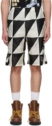 Vyner Articles Black & White Silk Shorts