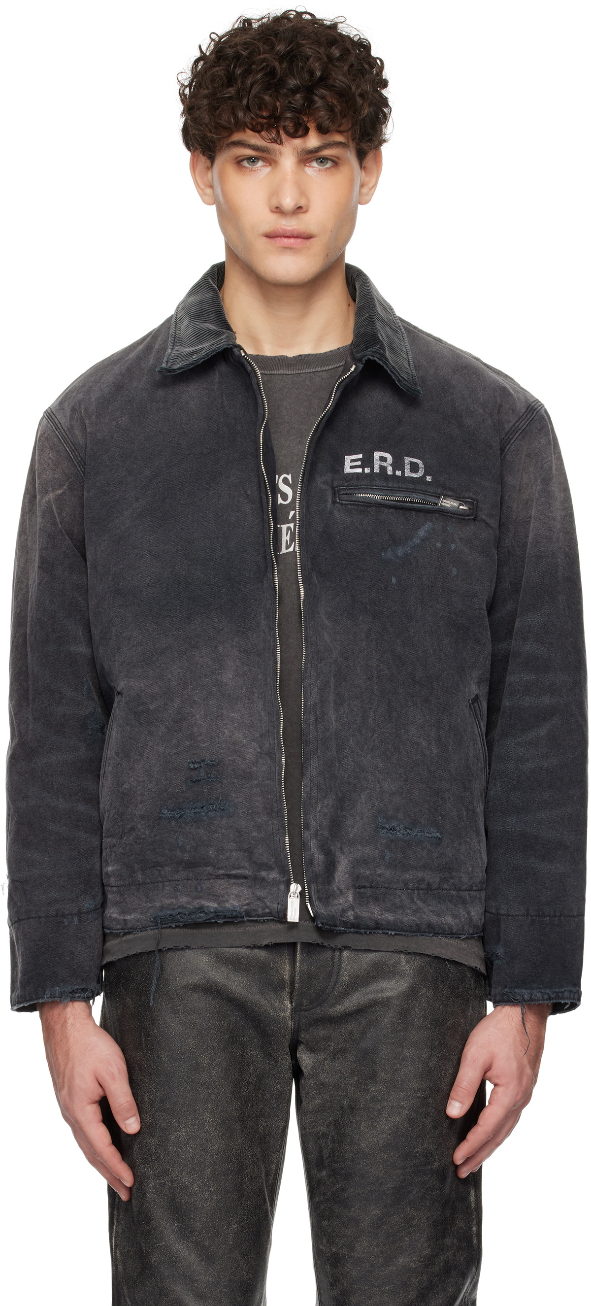 Enfants Riches Deprimes Black Logo Zip Jacket Enfants Riches