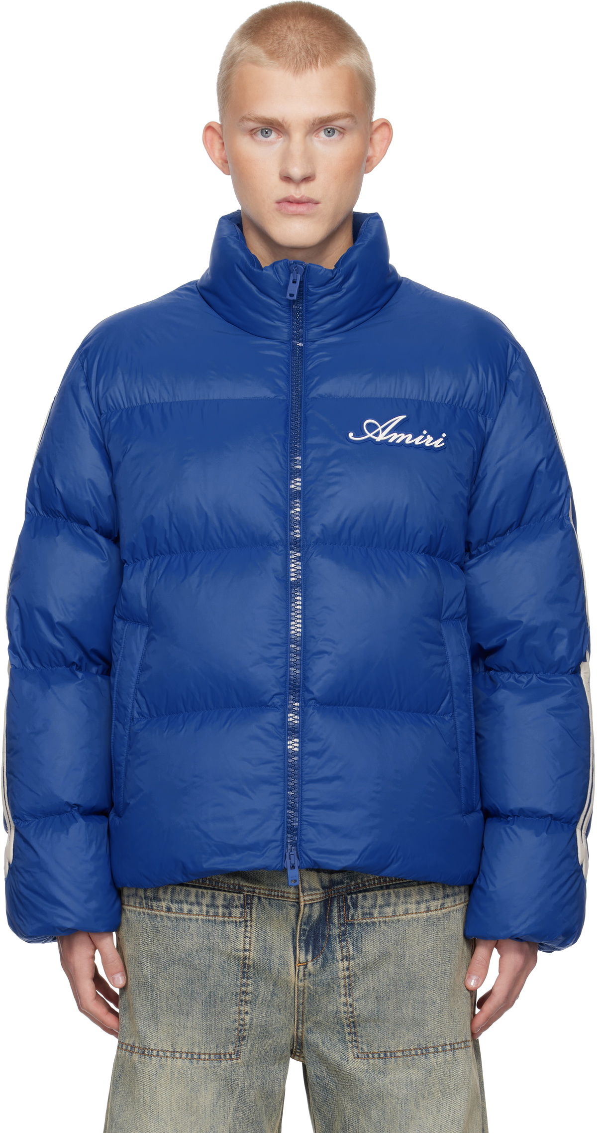 AMIRI Blue Bones Down Jacket Amiri