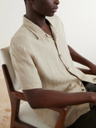 James Perse - Convertible-Collar Linen Shirt - Neutrals