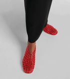 The Row Mara fishnet PVC ballet flats