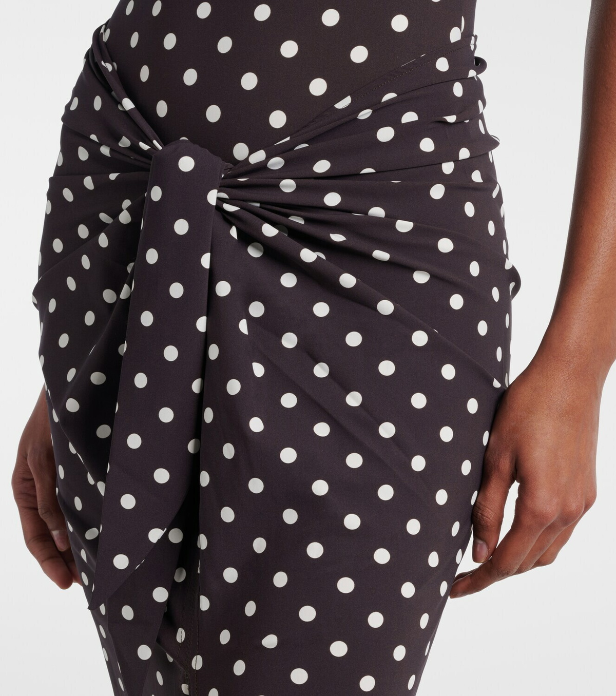 Karla Colletto Polka-dot beach cover-up