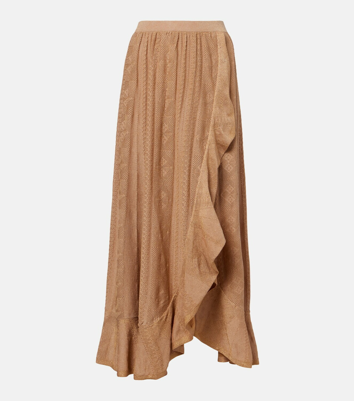 Zimmermann Aster pointelle lamé maxi skirt