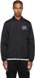 C.P. Company Black Chrome Cinquanta Logo Jacket