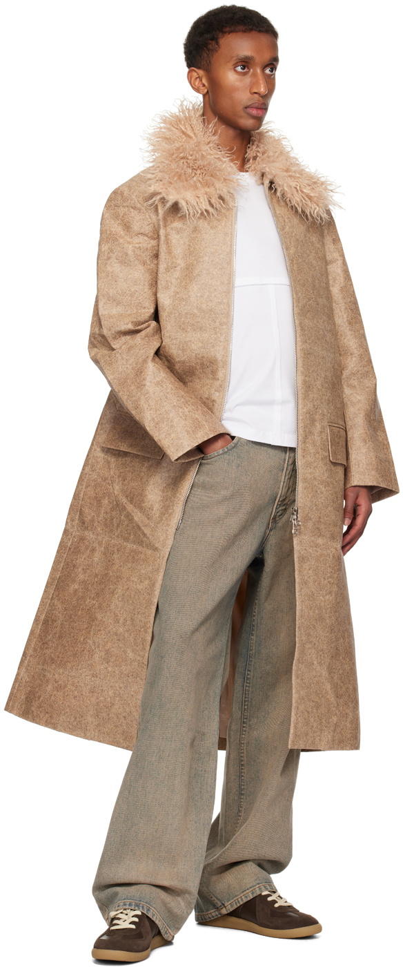 Eckhaus Latta Beige Fond Coat Eckhaus Latta