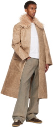 Eckhaus Latta Beige Fond Coat