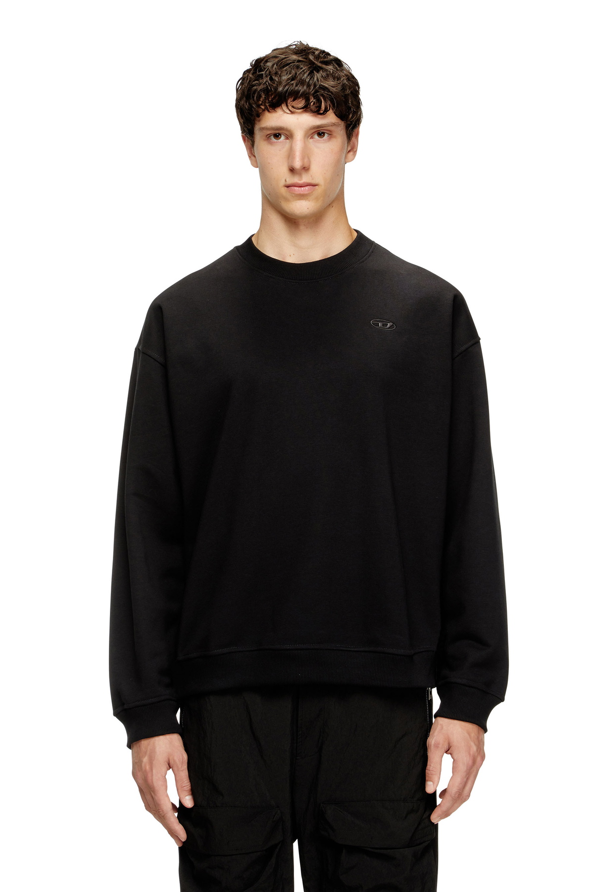 Raf Simons Black Cropped New Dawn Fades Sweatshirt adidas x