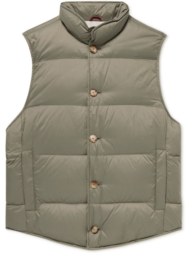 Photo: Brunello Cucinelli - Quilted Nylon Gilet - Green