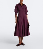 Simkhai Jazz pleated cotton poplin shirt dress
