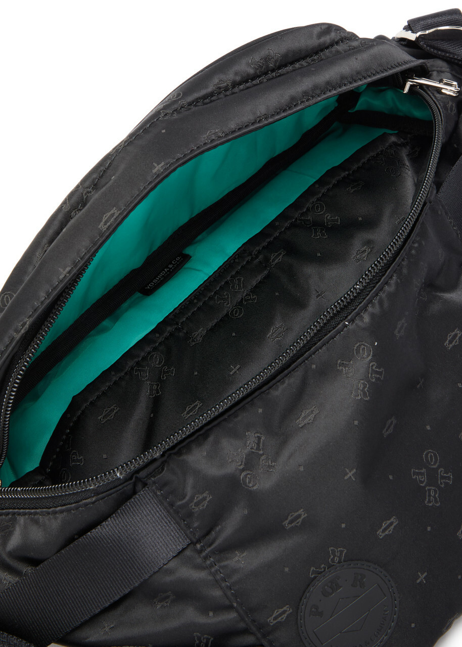Porter Logo-monogram Jacquard Belt bag - Black - One Size