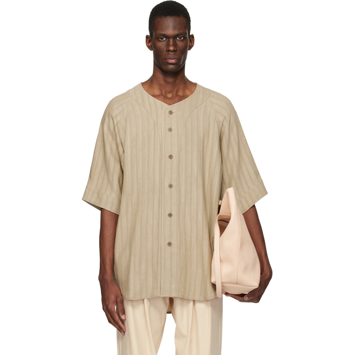 colbo Beige Baseball Shirt
