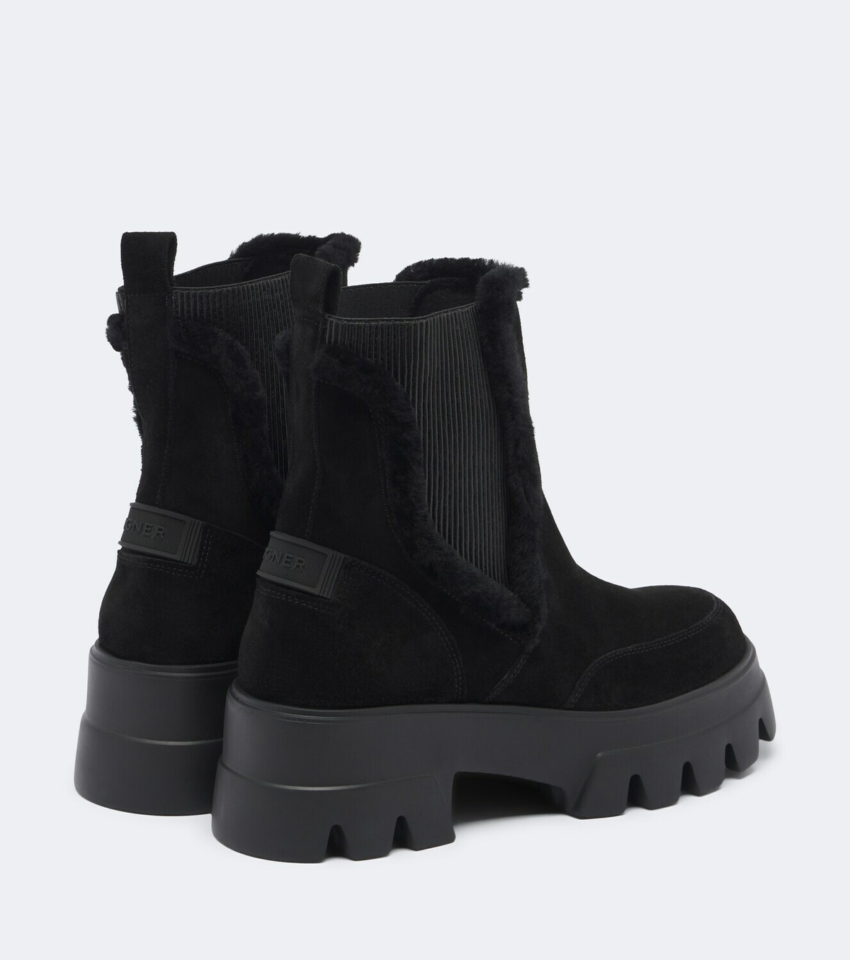 Bogner Sapporo shearling-trimmed suede ankle boots