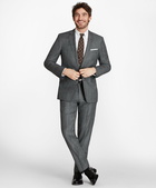 Brooks Brothers Men's Regent Fit Plaid 1818 Suit | Light Grey