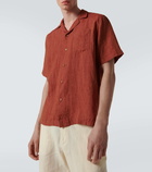 Frescobol Carioca Angelo linen bowling shirt