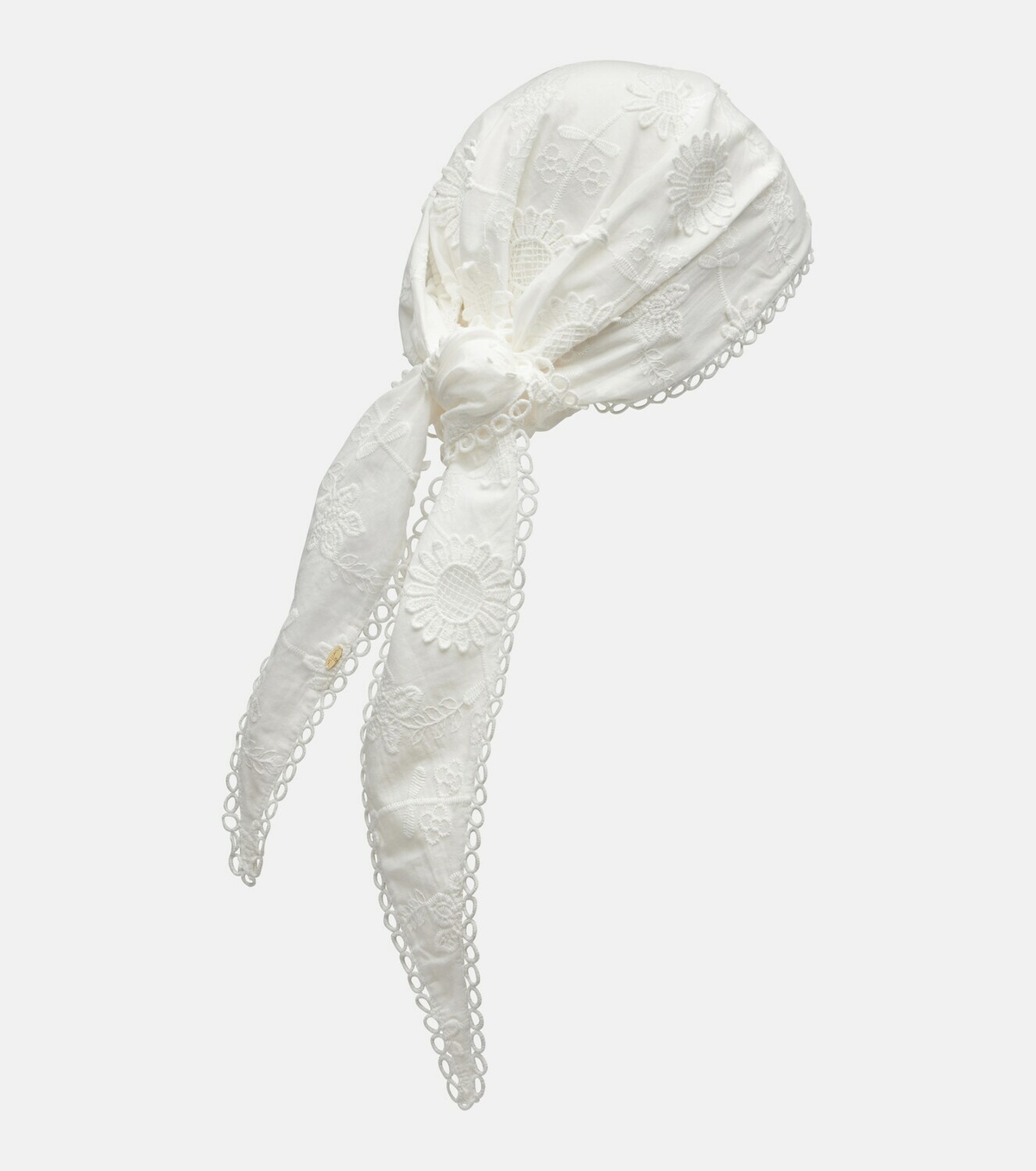 Poupette St Barth Aura embroidered cotton scarf