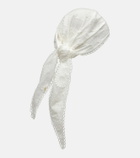Poupette St Barth Aura embroidered cotton scarf