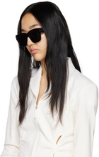 LINDA FARROW Black Amber Sunglasses