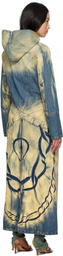 Masha Popova Blue Racing Denim Coat