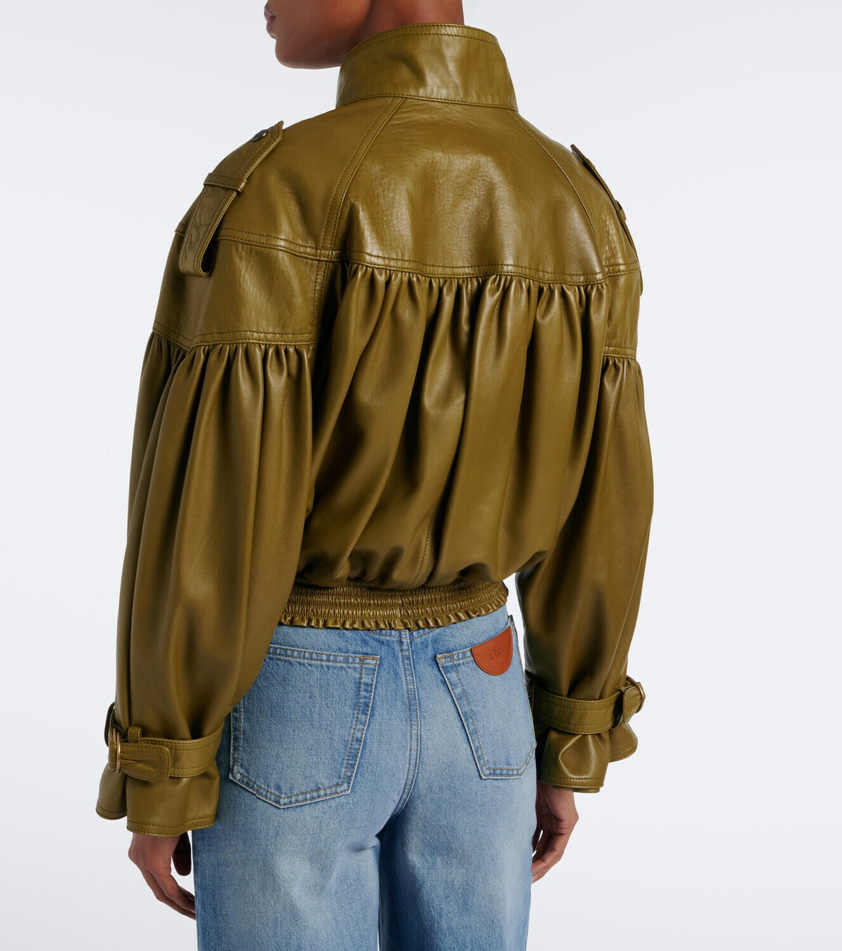 Chloé Cropped leather jacket