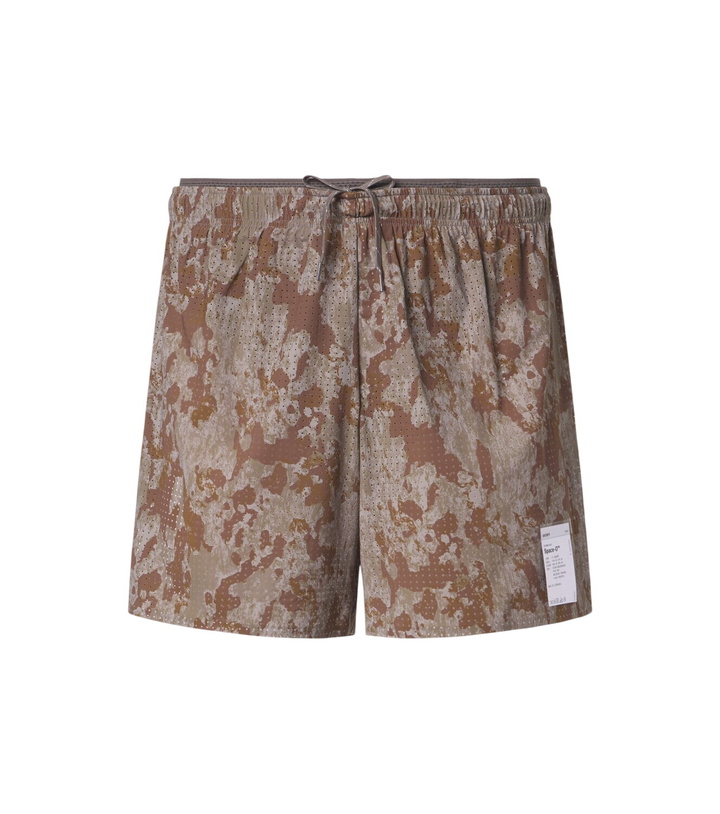 Photo: Satisfy Space-O 5 printed running shorts